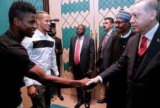 (Exclusive Photo) Troost-Ekong, Mikel Meet With Nigerian President Buhari & Turkish Leader